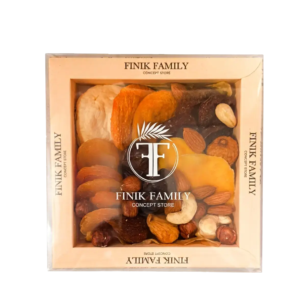 gift set of dried fruits and assorted mini nuts