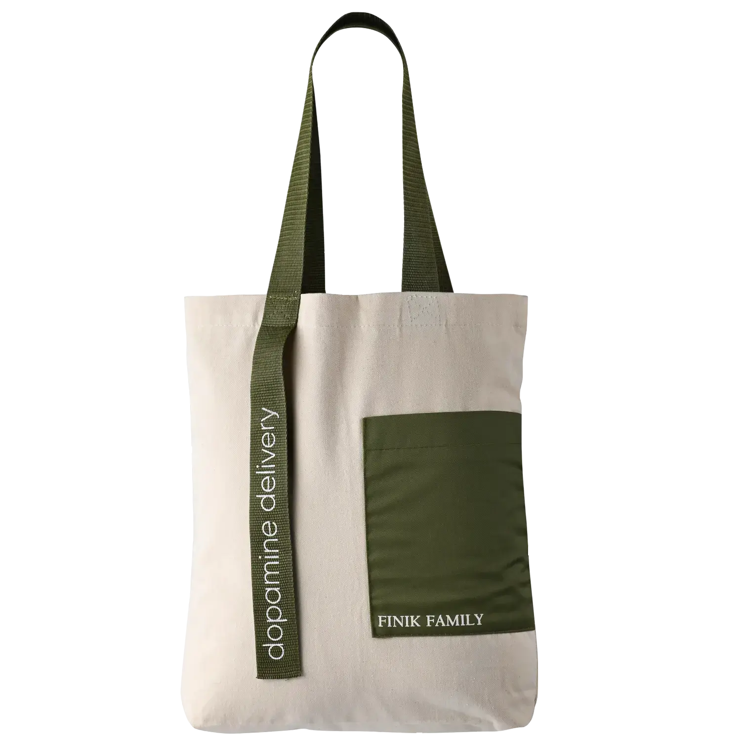 green tote bag