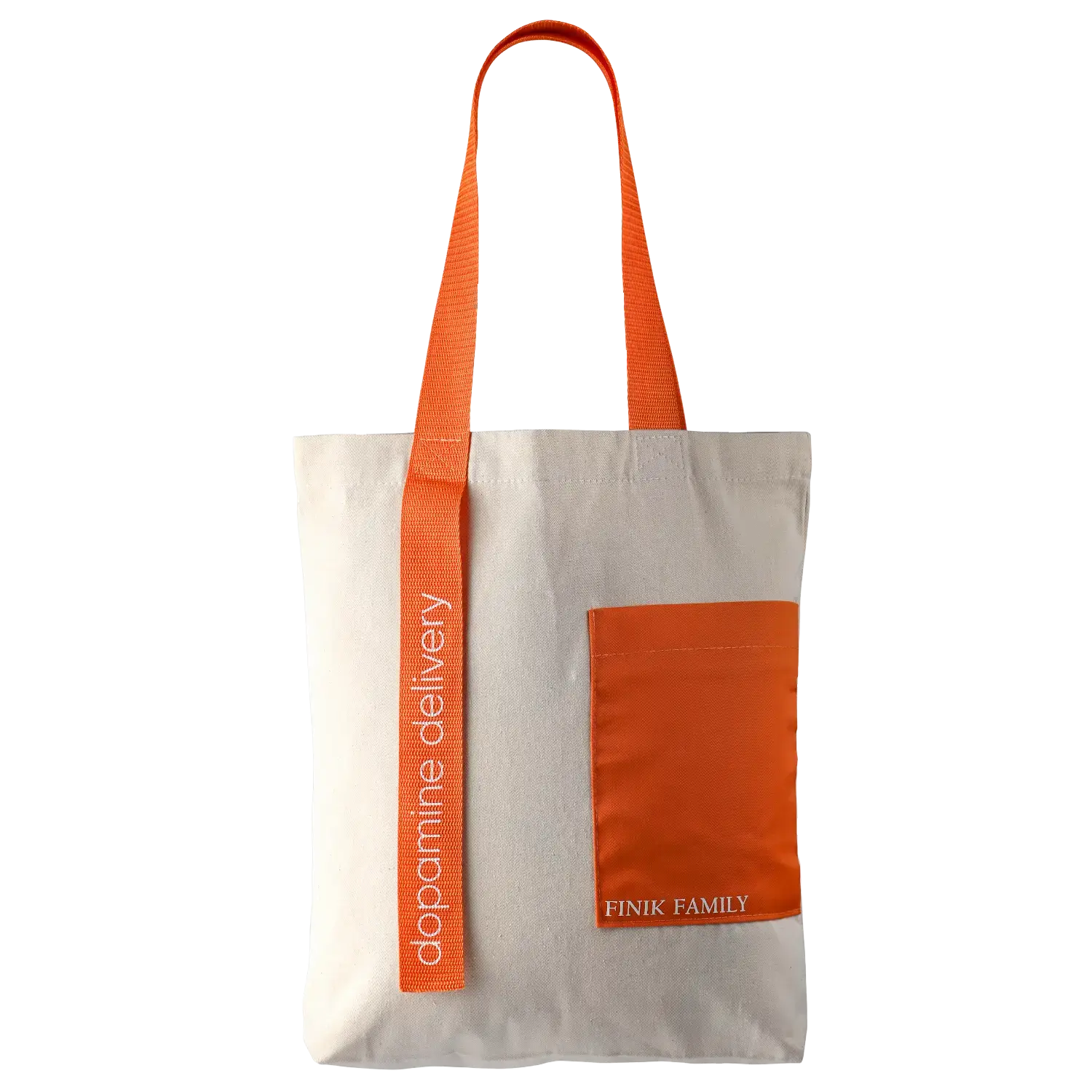 orange shopper bag